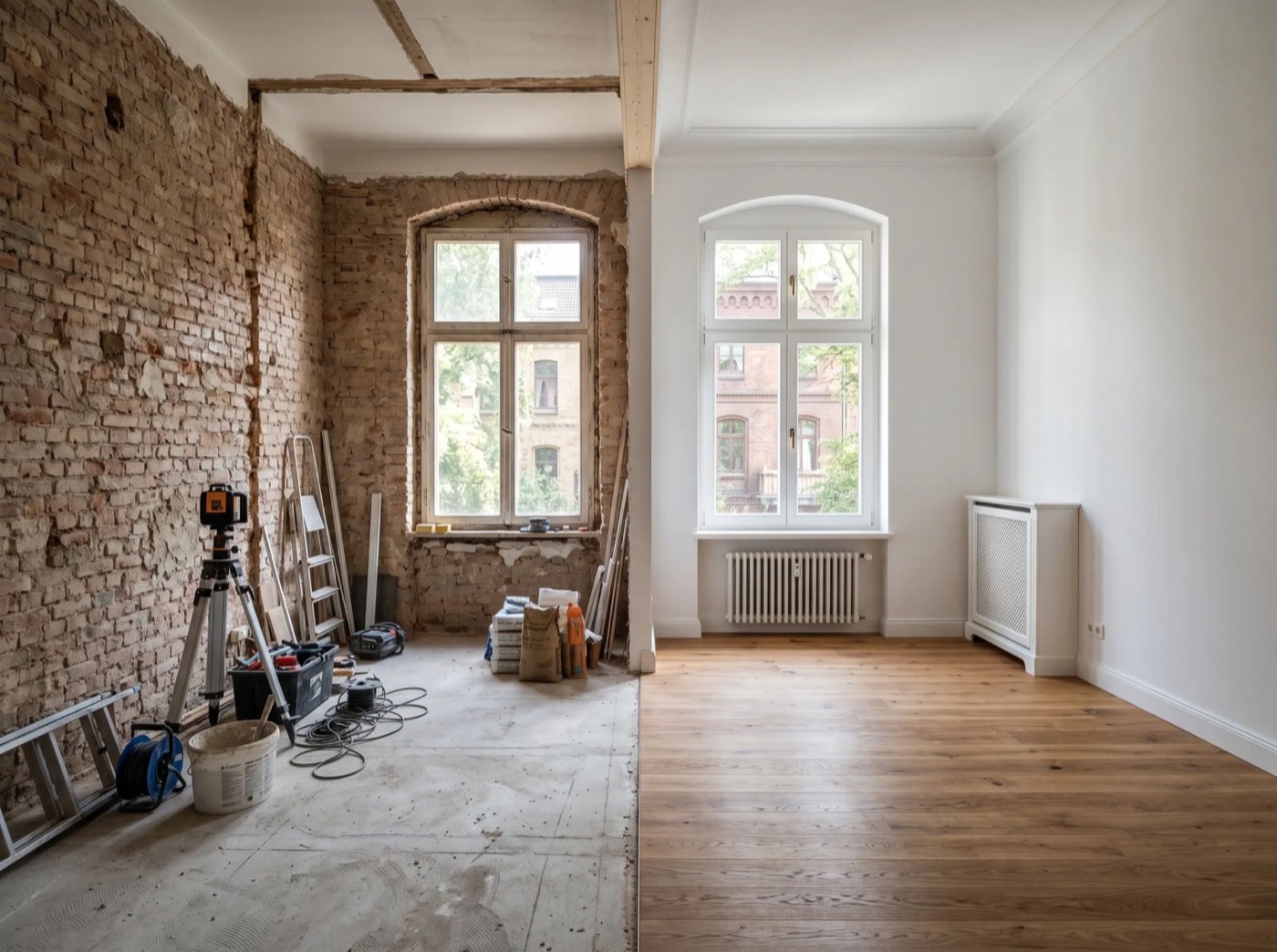 Verschiedene Fensterformen und Öffnungsarten