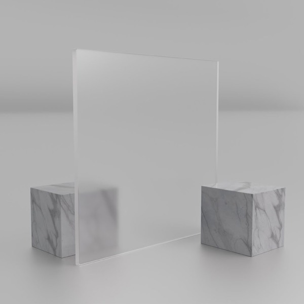 Mattglas in einer Haustür