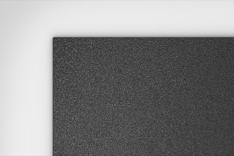 Aluminium mit Edelstahl in feiner Struktur