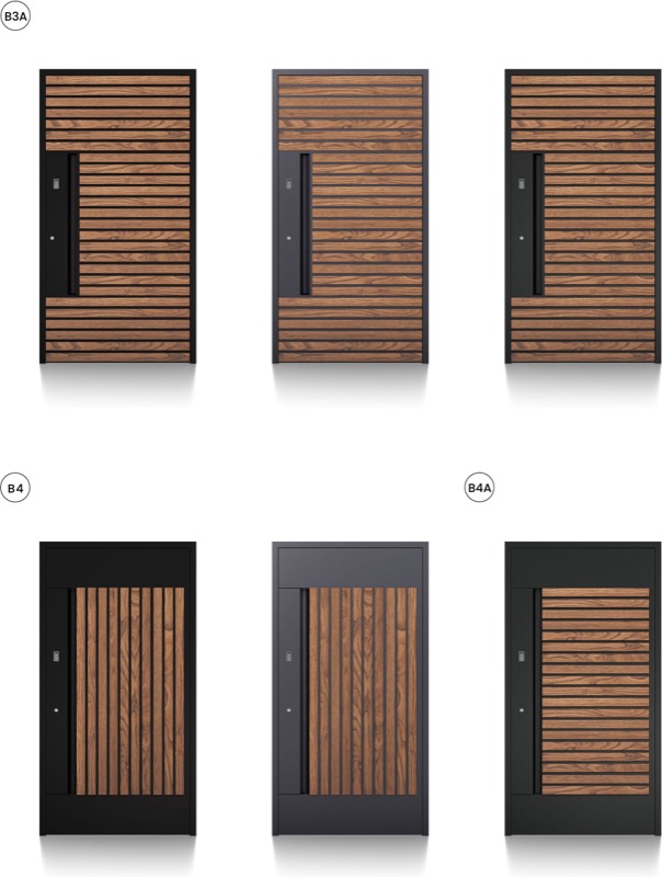 Haustürmodelle Balance B3A, B4 und B4A