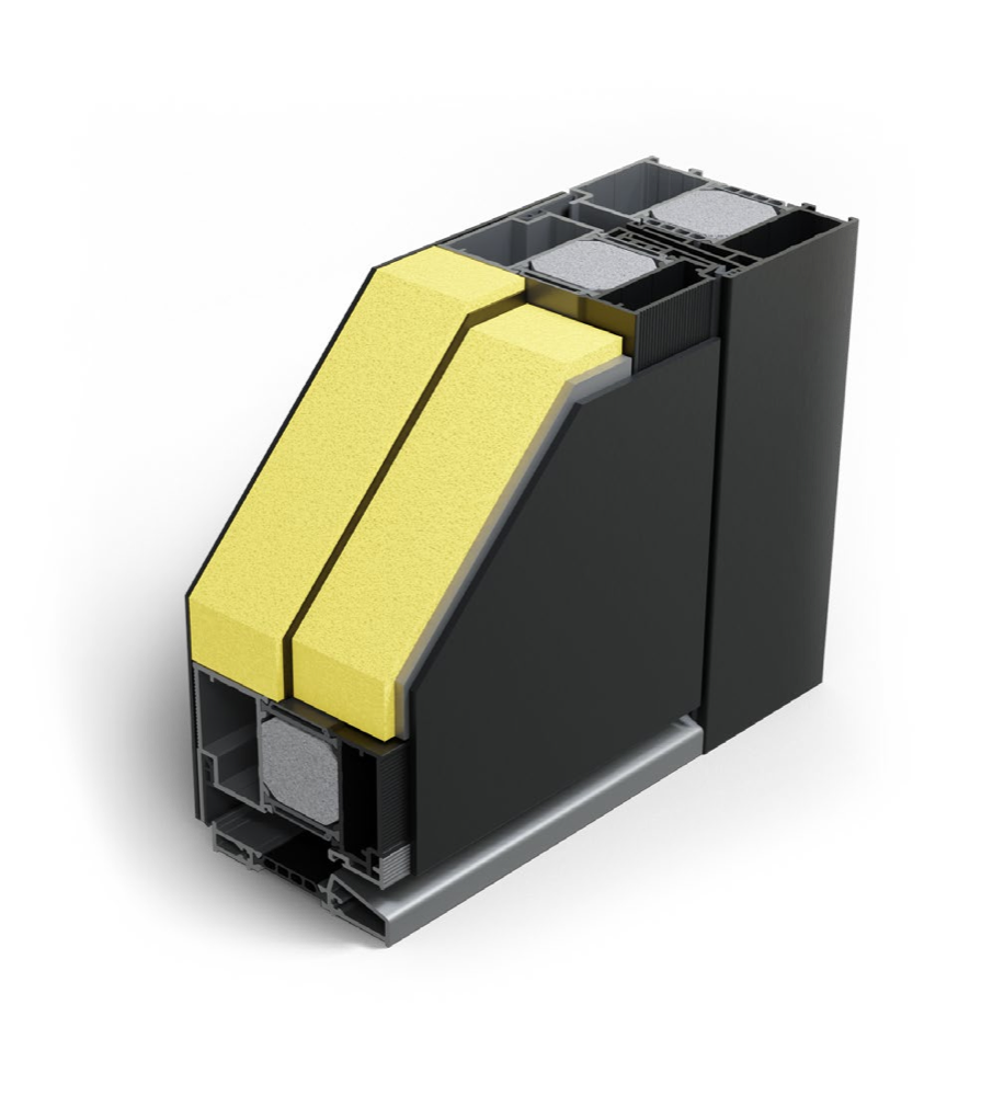 Aluminium-Profil Aliplast Star 90 mit 90 mm Bautiefe
