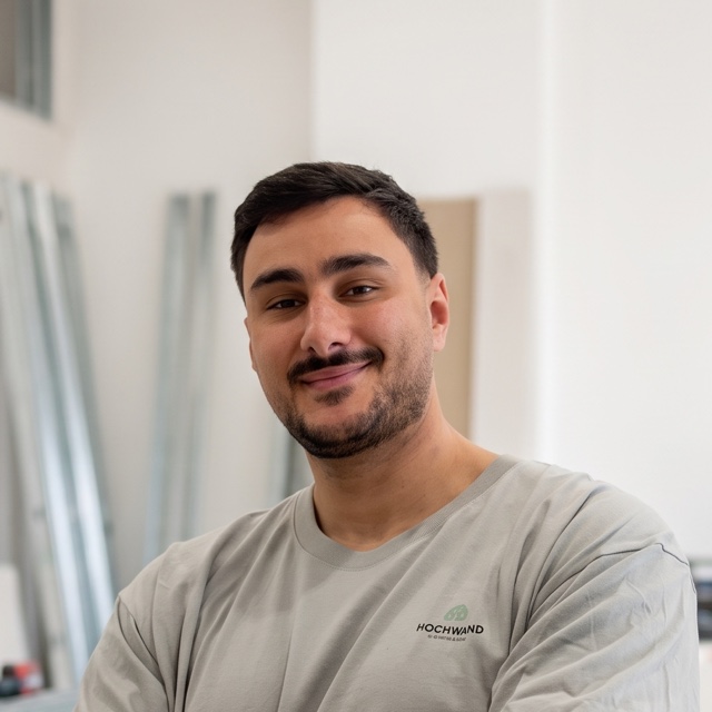Adam Mansour, Projektmanager bei Hochwand Trockenbau